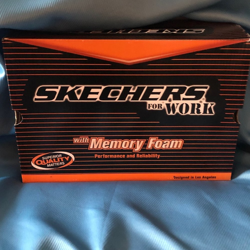 Sketcher For Work With Memory Foam SAFETY SHOES Womens, Navy , Comfortable - Picture 10 of 11